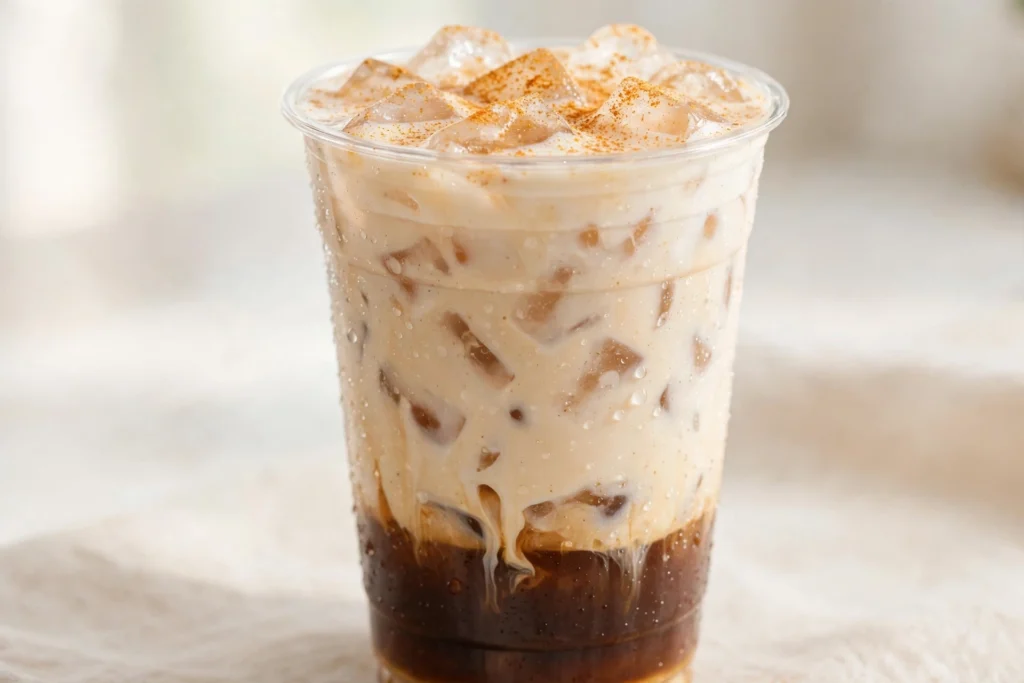 Caramel Pumpkin Brûlée — Iced Latte