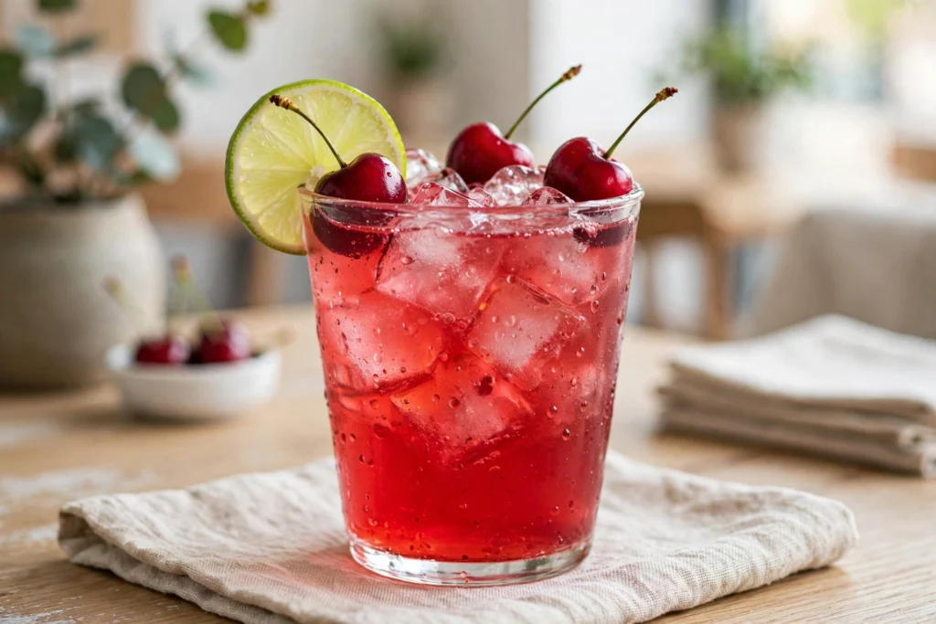 Cherry Lime with Sour Shot