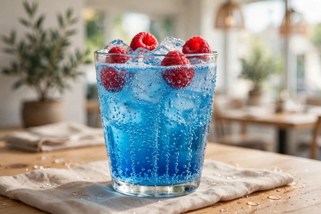 Blue Raspberry Sparkling Soda