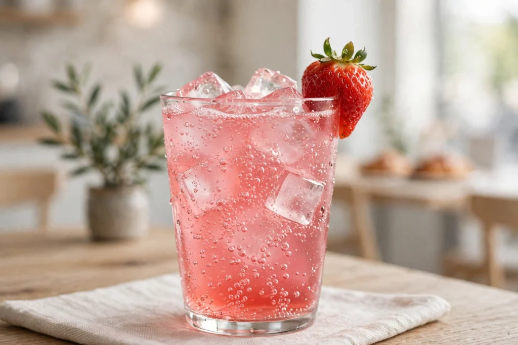 Strawberry Sparkling Soda